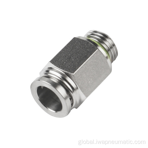 Stainless Steel Push In Fitting Stainless steel male straight fitting Factory